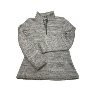 KUHL Women Size M Alska 1/4 Zip Faux‎ Shearling Trim